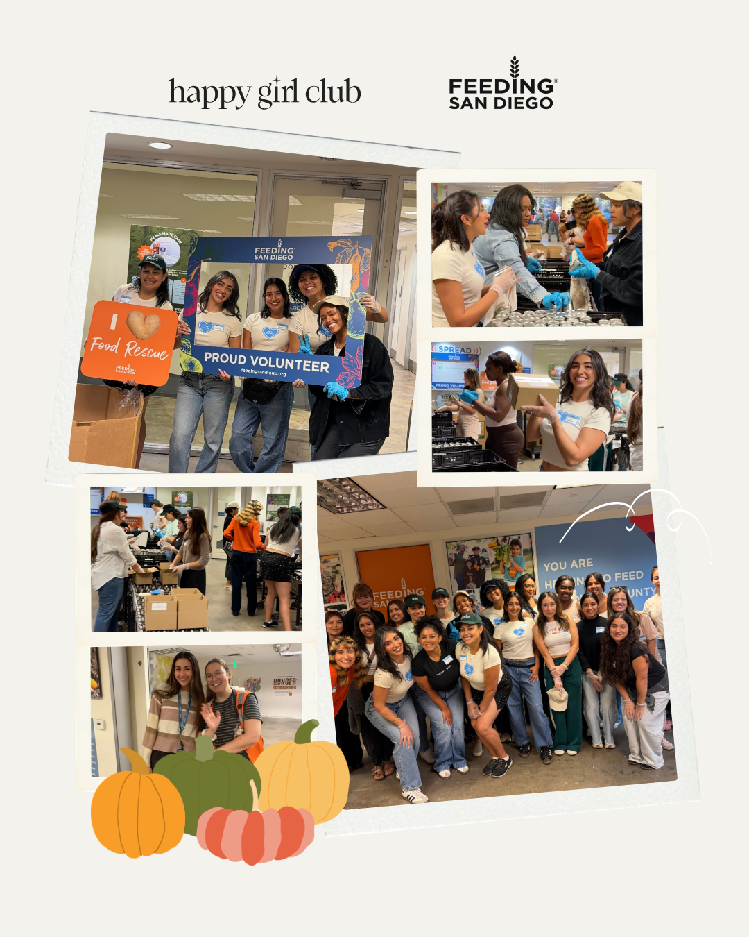 Happy Girls Give Back X Feeding San Diego Volunteer Meetup
