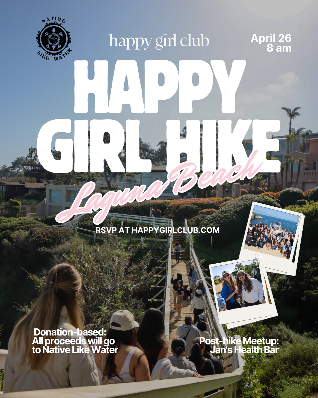 Happy Girl Hike Series - Laguna Beach
