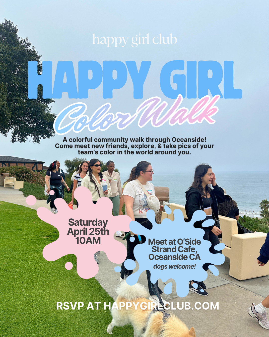 Happy Girl Color Walk - Oceanside