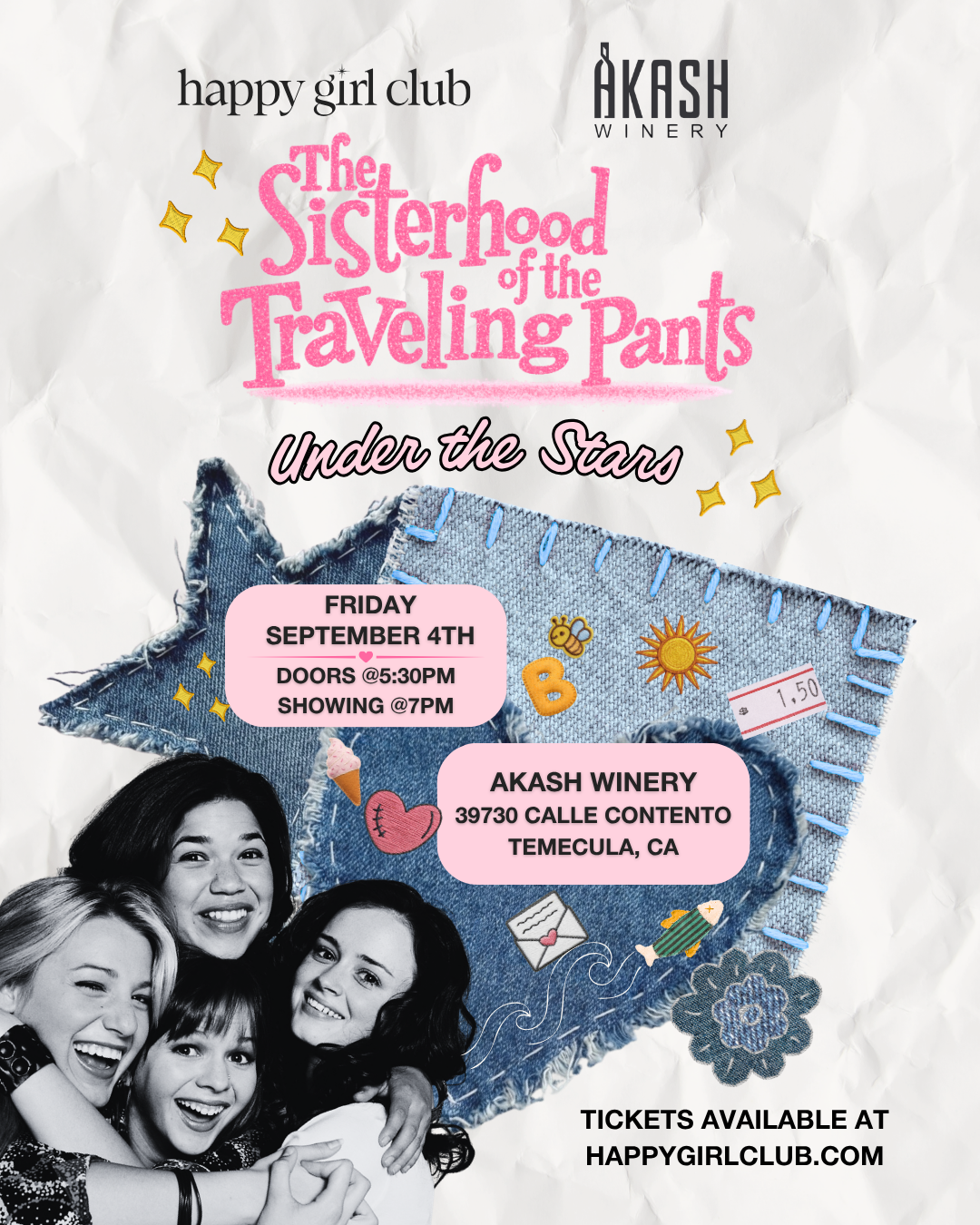 Sisterhood Under The Stars at Akash Winery