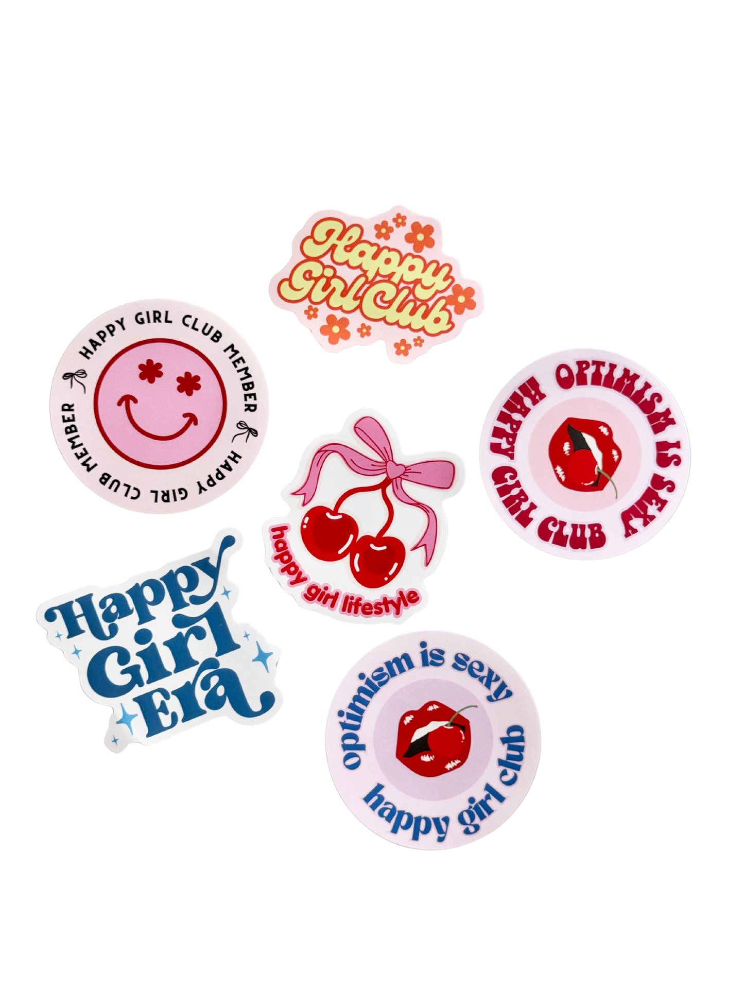 Happy Girl Stickers