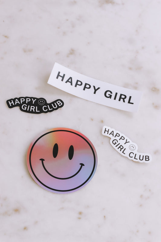 Happy Girl Stickers