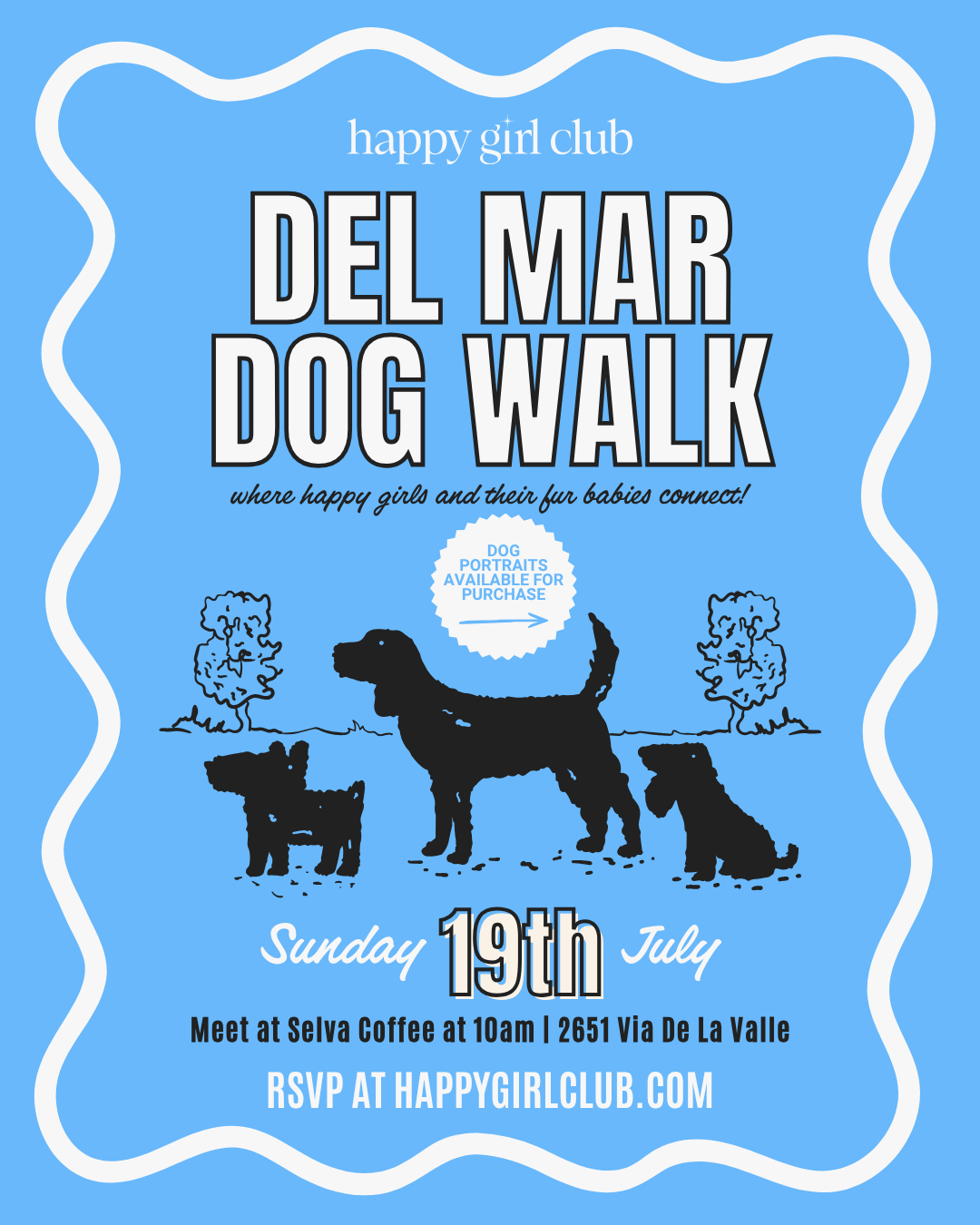 Del Mar Happy Girl Dog Walk