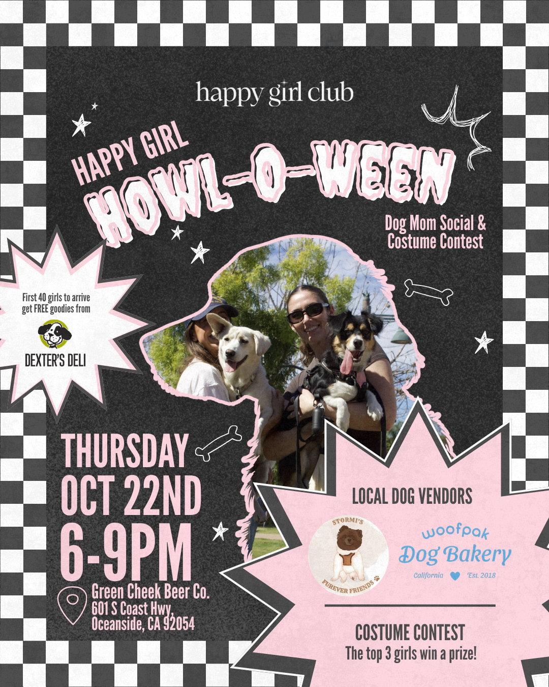 Oceanside Happy Girl Howl-O-Ween: Dog Mom Social