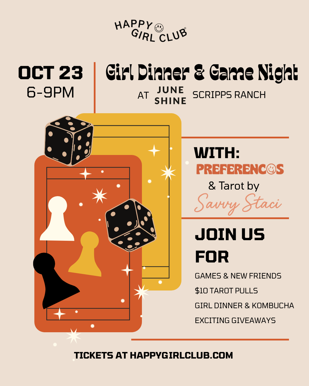 Girl Dinner & Game Night