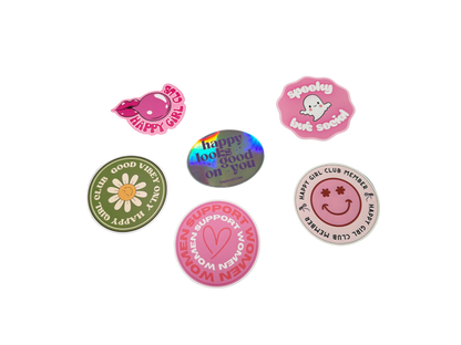 Happy Girl Stickers