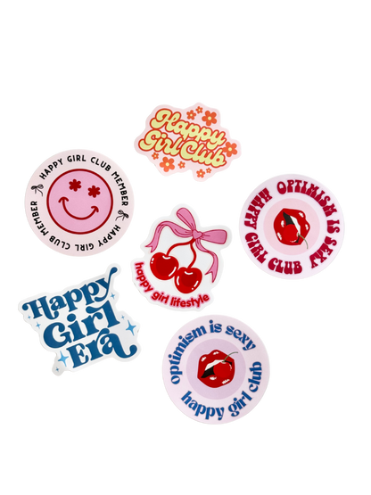 Happy Girl Stickers